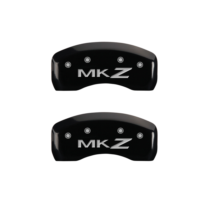 MGP 4 Caliper Covers Engraved Front Lincoln Rear MKZ Black Finish Silver Char 2019 Lincoln MKZ thumbnail 8