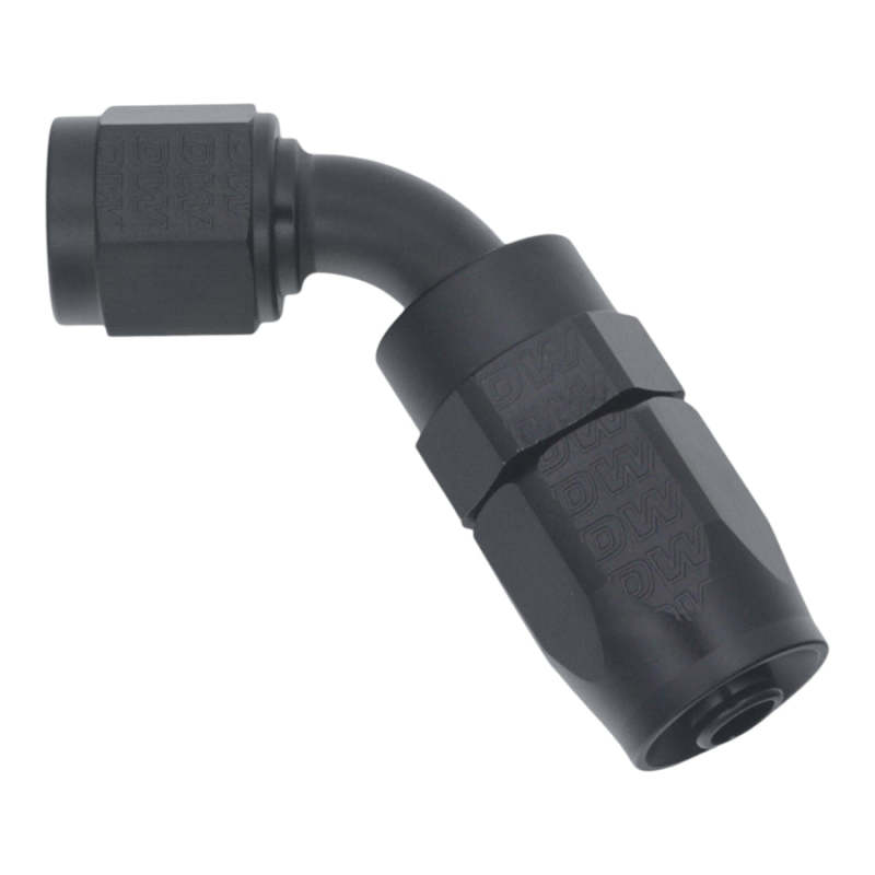 DeatschWerks 6 AN Female Flare Swivel 60-Degree Hose End CPE - Anodized Matte Black thumbnail 2