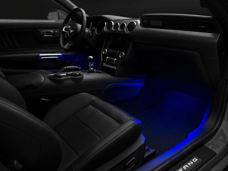 Raxiom 15-23 Ford Mustang LED Footwell Lighting Kit- Blue thumbnail 3