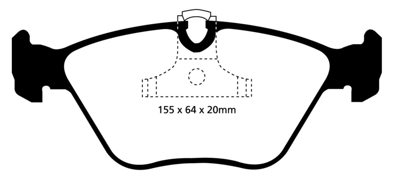 EBC S12 Brake Pad and Rotor Kit (1x ebcRK1428, 1x ebcDP31552C) thumbnail 6