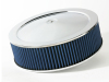 aFe MagnumFLOW Air Filters Round Racing P5R A/F Chrome Assy 14x4: Blk/Blue E/M thumbnail 4