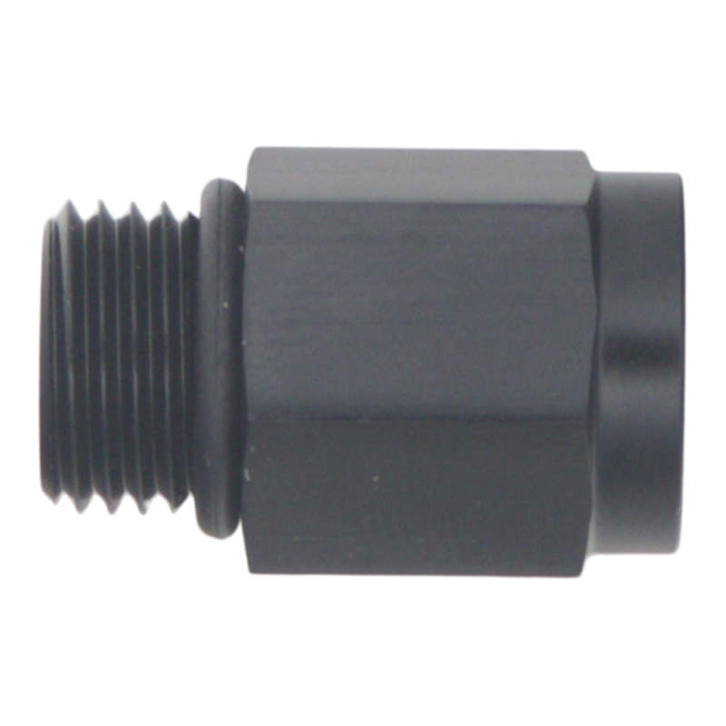 DeatschWerks 6AN ORB Male to M12 X 1.5 Metric Female (Incl O-Ring) - Anodized Matte Black thumbnail 2