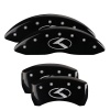 MGP 4 Caliper Covers Engraved Front & Rear Circle K/Kia Black Finish Silver Char 2018 Kia Stinger thumbnail 5