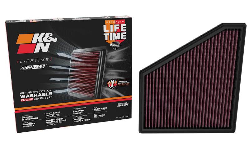 K&N Replacement Air Filter Dodge Charger L4-3.0L F/I 2026 thumbnail 4