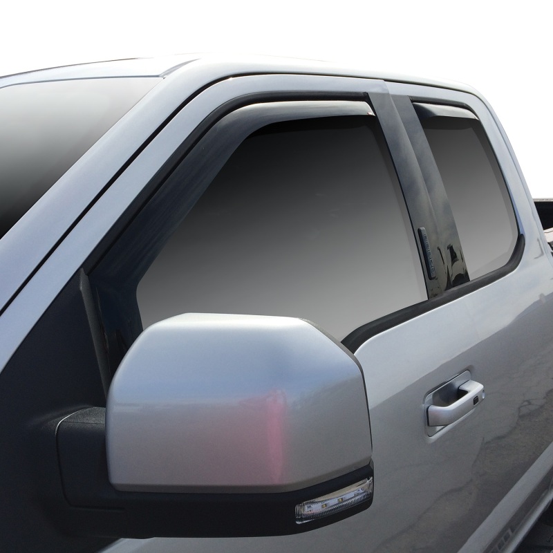 Westin 2015-2018 Ford F-150 SuperCab In-Channel Wind Deflector 4pc - Smoke thumbnail 5