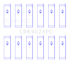 King Engine Bearings Nissan VQ35HR/VQ37VHR/VR30DTT (Size +.026) pMaxKote Rod Bearing Set thumbnail 2