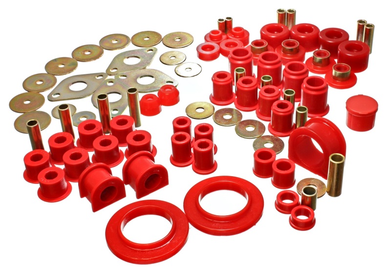 Energy Suspension 01-04 Toyota Tacoma Red Hyper-Flex Master Bushing Set thumbnail 6