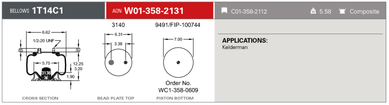 FIR Replacement Air Springs