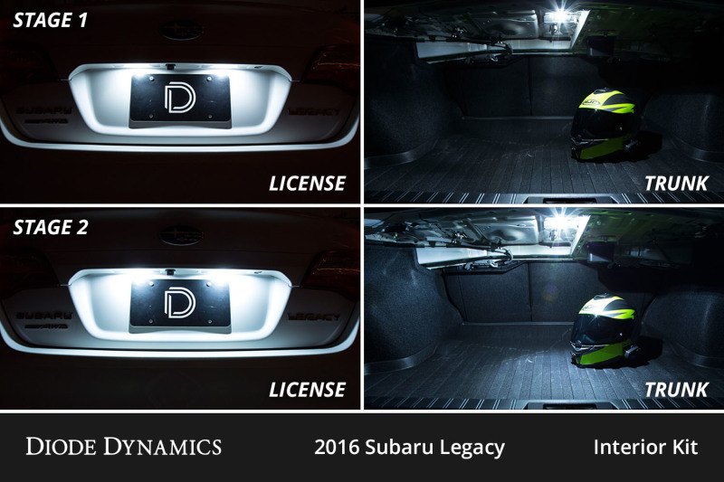 Diode Dynamics 15-19 Subaru Legacy Interior LED Kit Cool White Stage 1 thumbnail 7