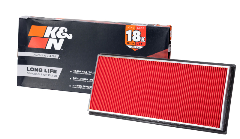 K&N Advantage Air Filter 18K Miles Subaru Impreza 98-05 Legacy 98-04 Outback 00-04 thumbnail 3