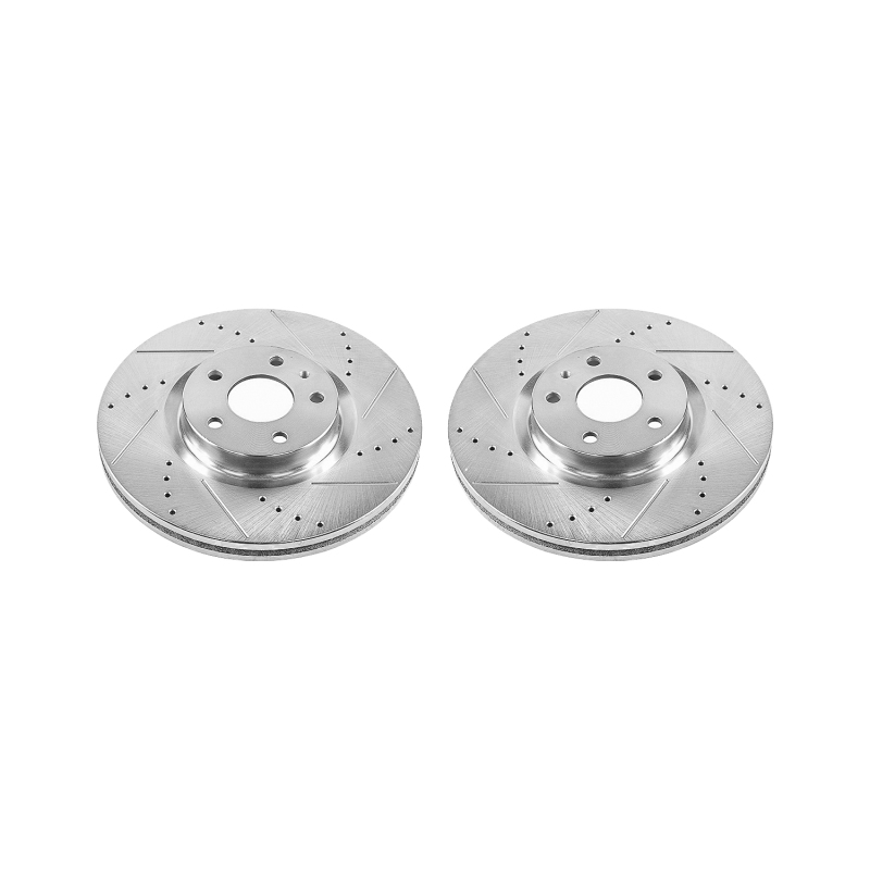 Power Stop 13-19 Ford Fusion Front Evolution Drilled & Slotted Rotors - Pair