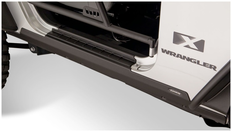 07-18 Jeep Wrangler Trail Armor Rocker Panel and Sill Plate Cover - Black - Image 5