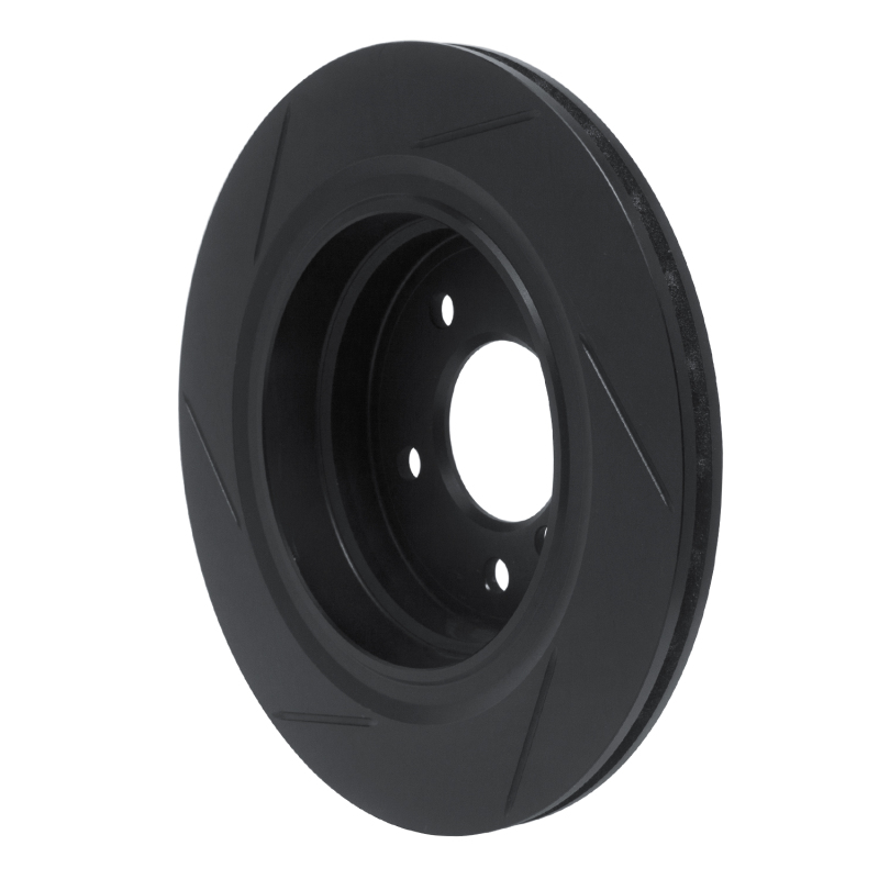 R1 95-99 BMW M3 E36 Rear Left Slotted Black Brake Rotor
