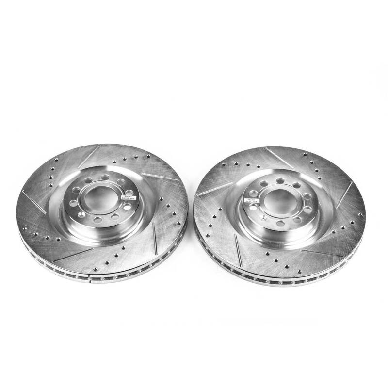 Power Stop 09-11 Volkswagen CC Front Evolution Drilled & Slotted Rotors - Pair thumbnail 2