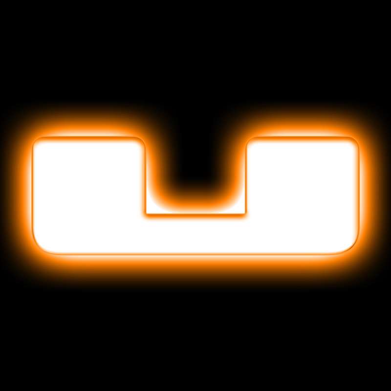 ORACLE Lighting Universal Illuminated LED Letter Badges - Matte Wht Surface Finish - U thumbnail 2