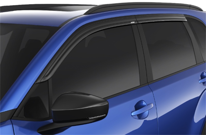 Low Profile Ventvisor Deflector; Smoke; Outside Mount; 4 pc.