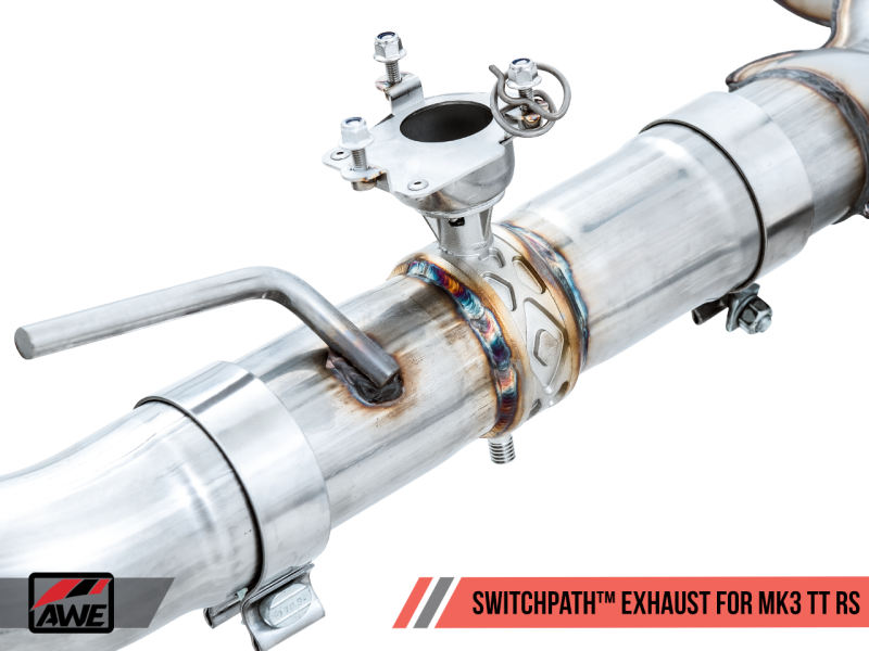 AWE Tuning 18-19 Audi TT RS 2.5L Turbo Coupe 8S/MK3 SwitchPath Exhaust w/Diamond Black RS-Style Tips thumbnail 7