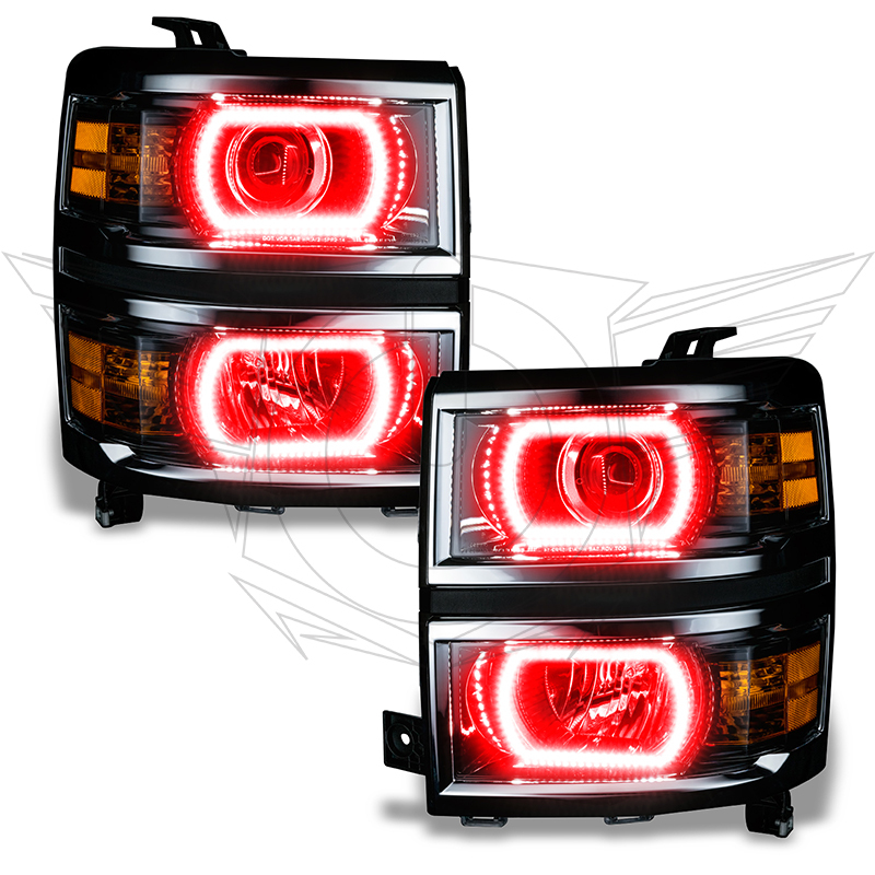 Oracle Chevy Silverado 14-15 Halo Kit Projector Style - ColorSHIFT w/ Simple Controller