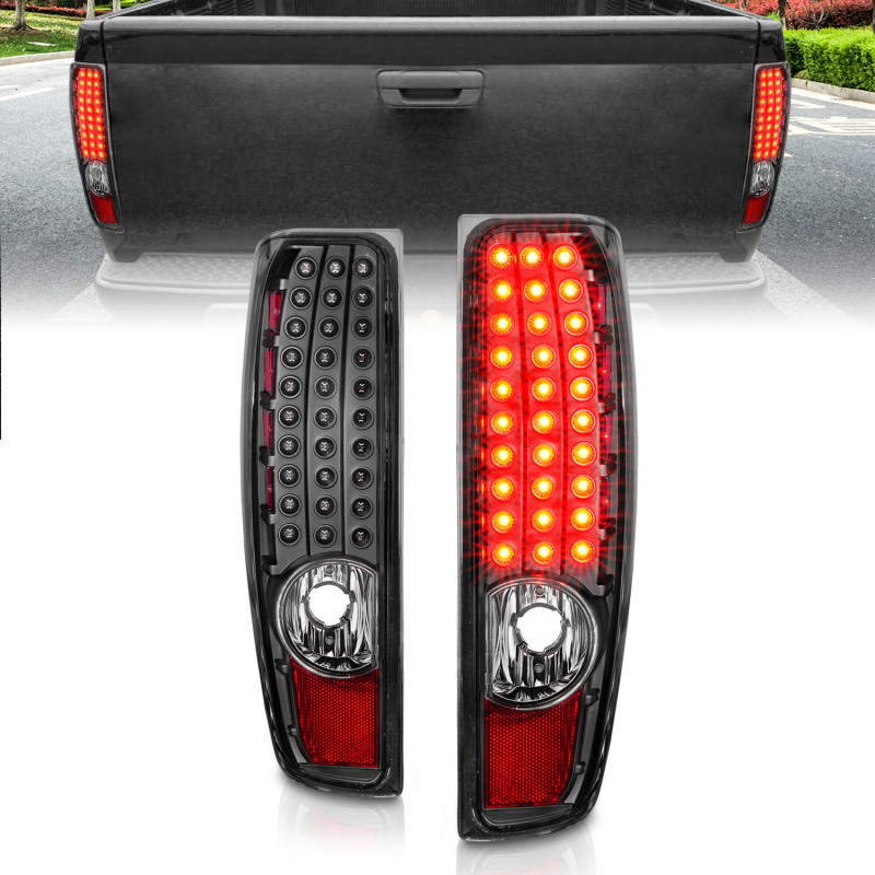 ANZO 04-10 Chevy Colorado LED Taillights G2 - Black thumbnail 3