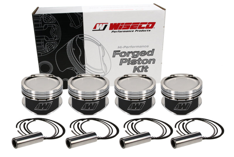 Wiseco Nissan QR25DE Sentra 2.5L 16V 89.00mm Bore Standard Size -1.8 Dome Dish 10.36 CR Piston Set thumbnail 5