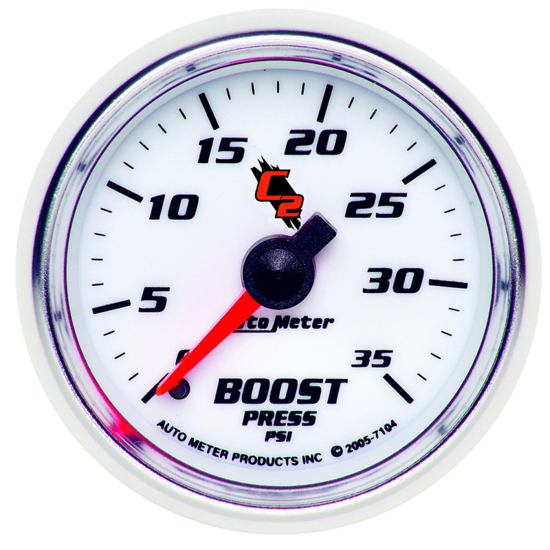 Autometer C2 52mm 0-35 PSI Mechanical Boost Gauge thumbnail 5