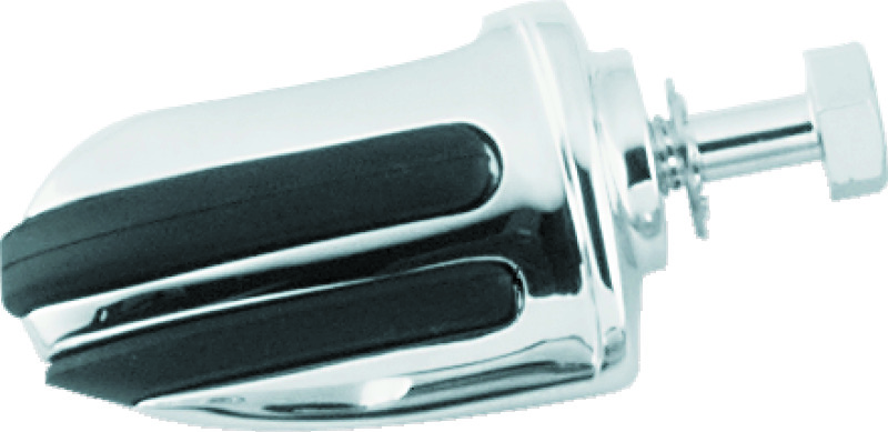 Kuryakyn Pilot Shift Pegs 4426 Pegs, Steel/Rubber, Chrome/Black, Hardware Included, Each thumbnail 2