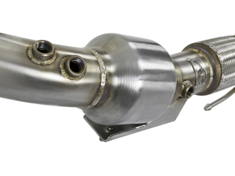 aFe Twisted Steel 3in. 304 SS Catted Series Downpipe 16-18 Ford Focus RS I4-2.3L (t) thumbnail 9