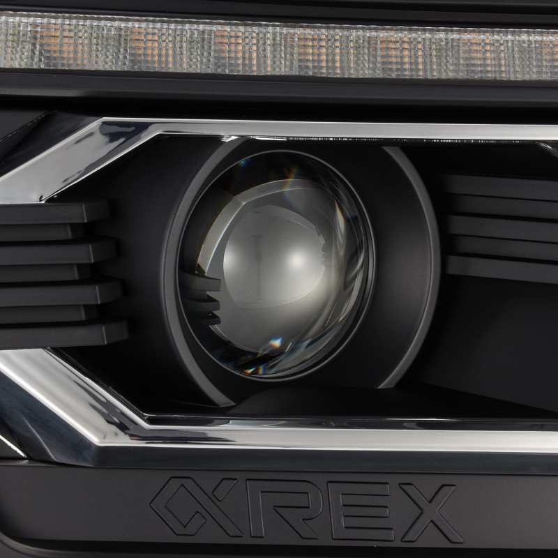 AlphaRex 12-15 Toyota Tacoma LUXX LED Projector Headlights Plank Style Black w/DRL thumbnail 3