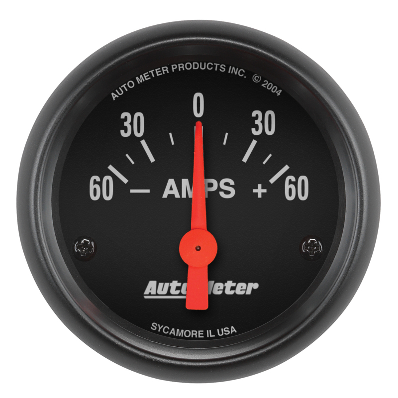 Autometer Ammeter 52mm 60A Electric Z-Series Gauge thumbnail 4