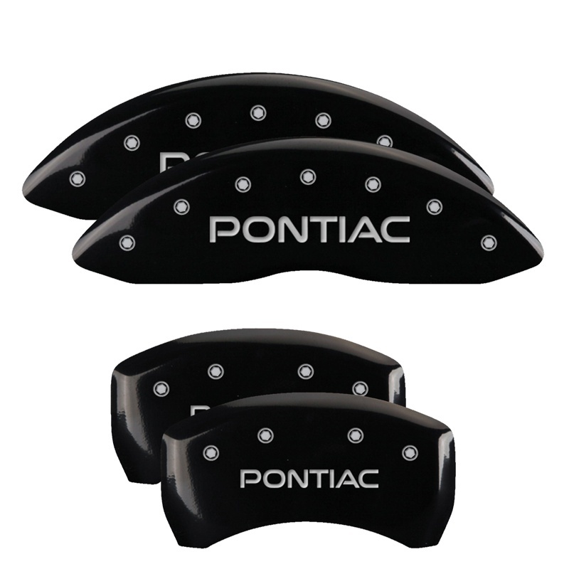 MGP 4 Caliper Covers Engraved Front & Rear MGP Black finish silver ch thumbnail 2