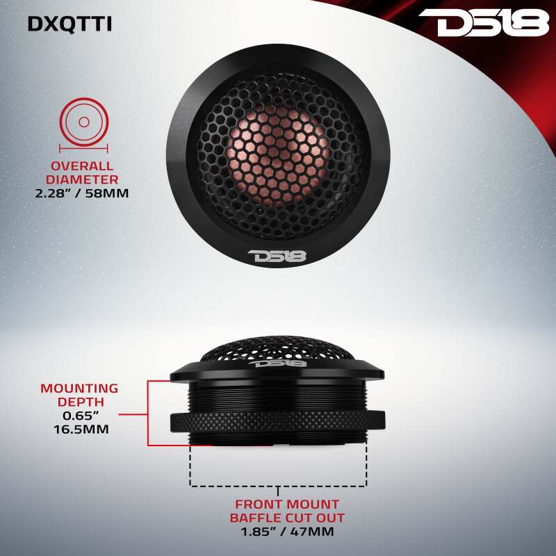 DS18 Deluxe Quality 2.2in Dome Neodymium Aluminum Body 30 Watts RMS 1.1in Titanium Vc 4 ohm thumbnail 9