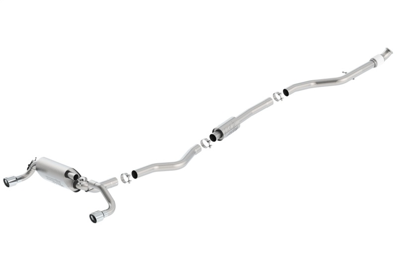 Borla 13-16 BMW 335i / 435i Atak Cat back SS 3.0in, 2.25in 3.5in Tip Single Rolled thumbnail 6