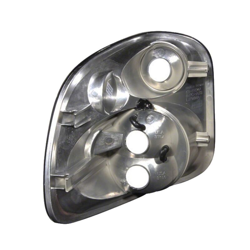 Raxiom 97-00 Ford F-150 Flareside Axial Series Version 2 Tail Lights- Black - Red/Clear Lens thumbnail 2