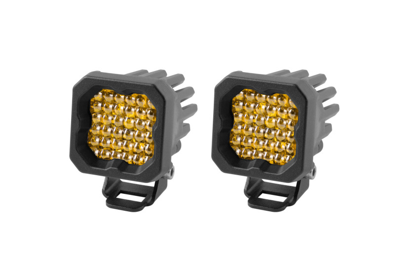 Diode Dynamics Stage Series C1 LED Pod Sport - Yellow Flood Standard ABL (Pair) thumbnail 3