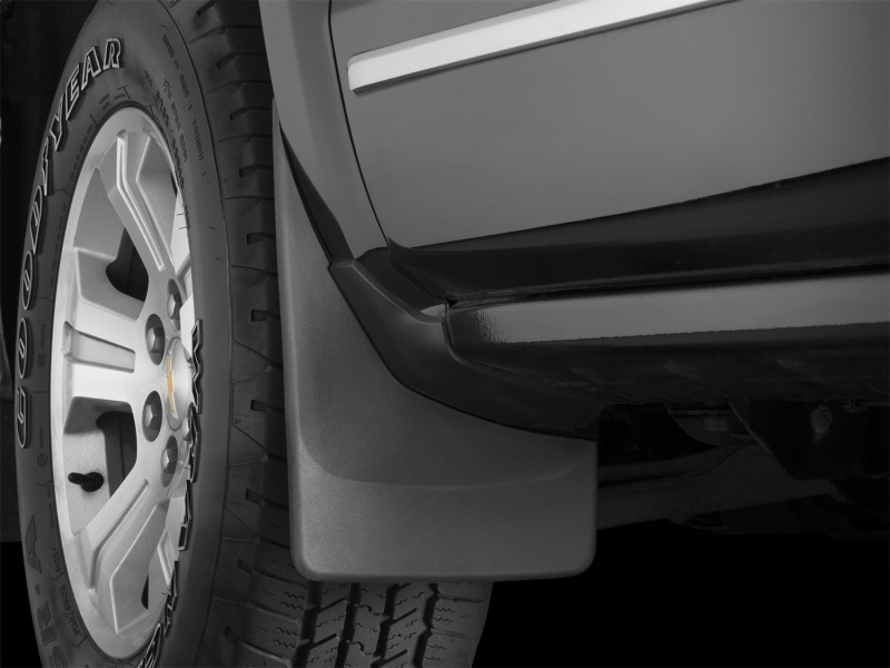 WeatherTech 14+ Chevrolet Silverado No Drill Mudflaps - Black thumbnail 8
