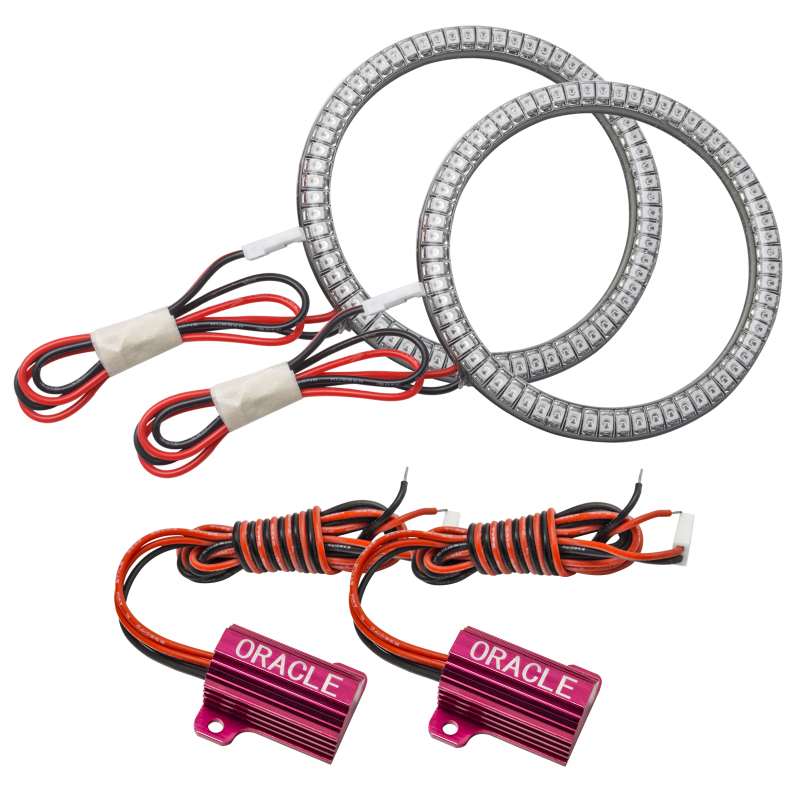Oracle Jeep Wrangler JL/Gladiator JT LED Surface Mount Fog Light Halo Kit - Red thumbnail 4