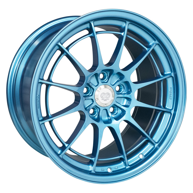 Enkei NT03+M 18x9.5 5x114.3 40mm Offset 72.6mm Bore Emerald Blue Wheel MOQ 40 thumbnail 6