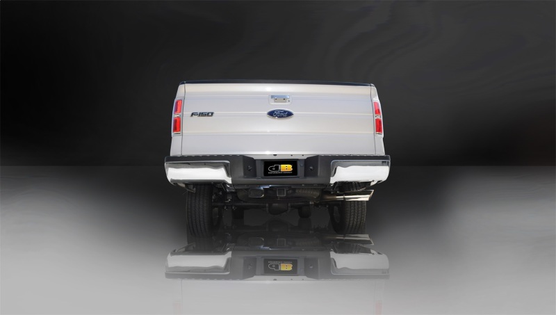 Corsa 2011-2014 -13 Ford F-150 EcoBoost 3.5L V6 Polished Sport Cat-Back Exhaust thumbnail 7
