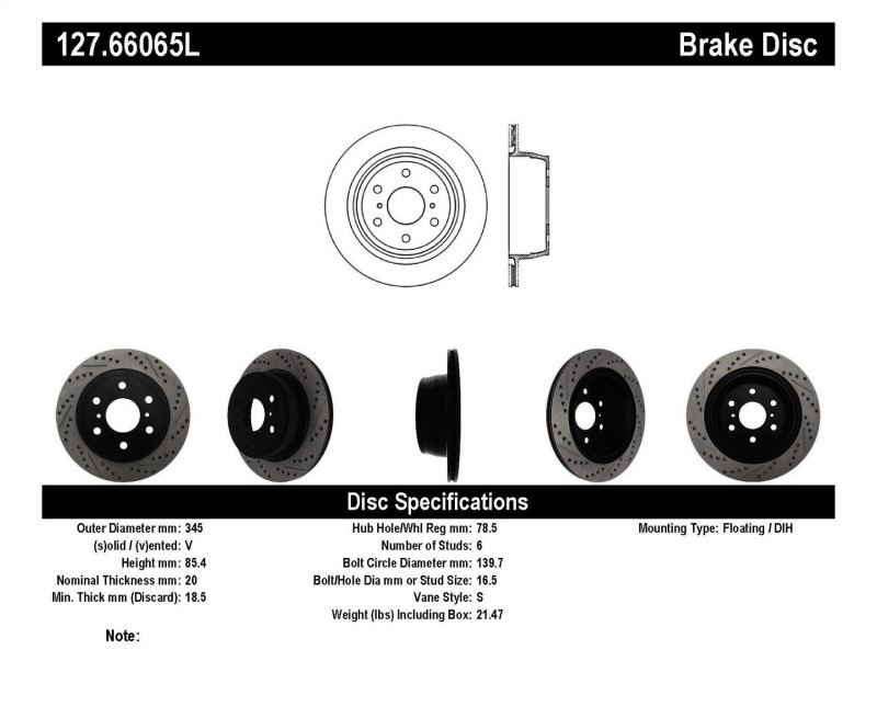 Street Axle Pack Drilled & Slotted, Rear (1x sto308.11940, 1x sto127.66065L, 1x sto127.66065R) thumbnail 6