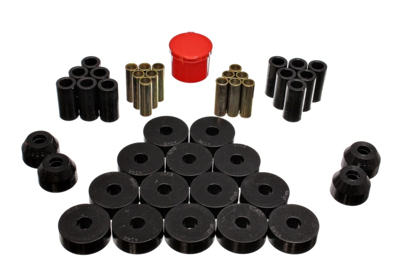 Energy Suspension 55-75 Jeep CJ5/CJ6 Black Hyper-Flex Master Bushing Set thumbnail 5