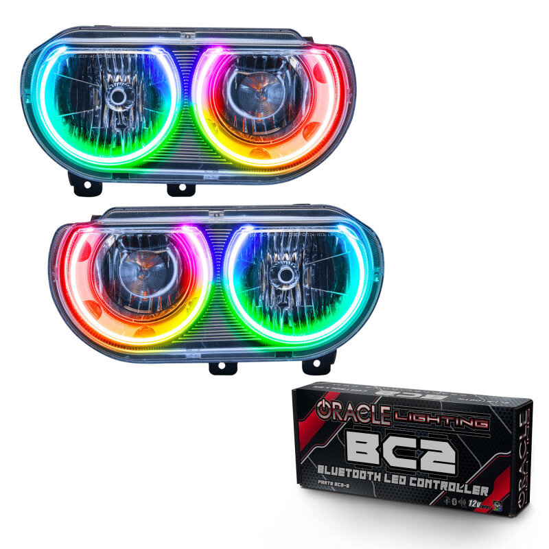 Oracle 08-14 Dodge Challenger SMD HL (Non-HID) - ColorSHIFT w/ BC1 Controller