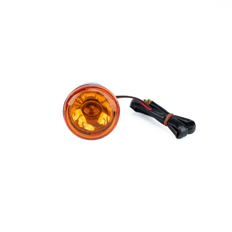 Bikers Choice Chrome Bullet Rear Turn Signal Amber Lens Dual Filament Replaces H-D 68977-00 thumbnail 3
