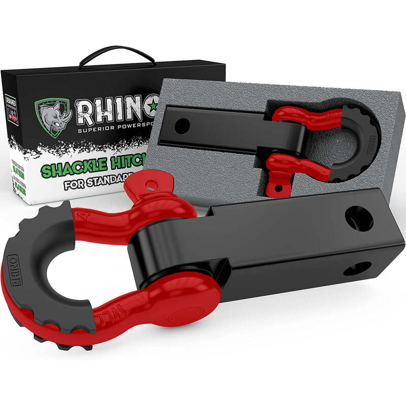 Rhino USA Shackle Hitch Receiver W/ D-Ring (Red)
Tow Hook