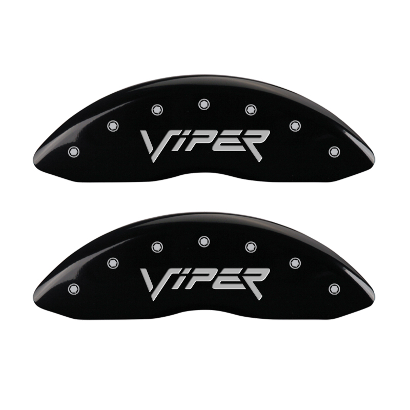 MGP 4 Caliper Covers Engraved Front & Rear Gen 2/Viper Black finish silver ch thumbnail 7
