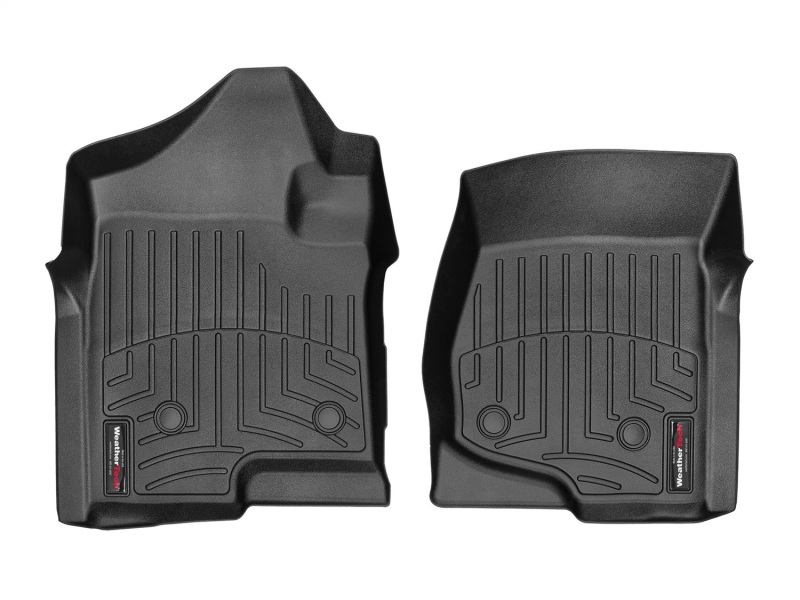 WeatherTech 08-14 Chevrolet Silverado 2500/3500 Crew/Extended Cab Front FloorLiner - Black