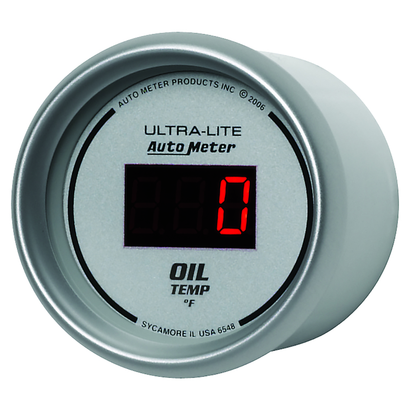 Autometer Ultra-Lite 52MM 0-340 Deg F Digital Oil Temperature thumbnail 6