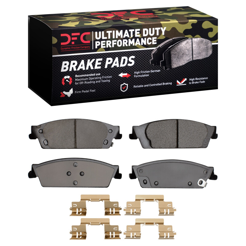 DFC 07-20 Cadillac Escalade EXT Rear Ultimate Duty Performance Brake Pads and Hardware Kit