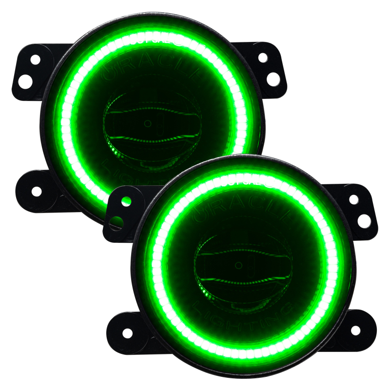Oracle Jeep Wrangler JK/JL/JT High Performance W LED Fog Lights - Green thumbnail 2