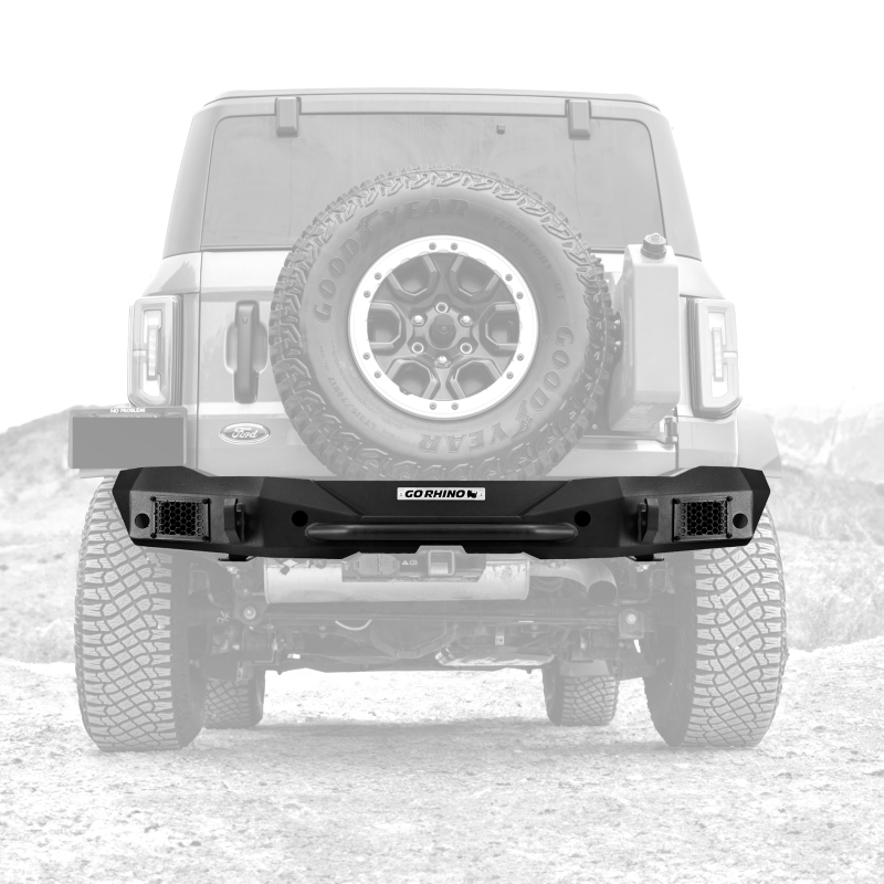 Go Rhino 21-24 Ford Bronco 2/4dr (Excl. Sport) Rockline Rear Full Width Bumper thumbnail 9