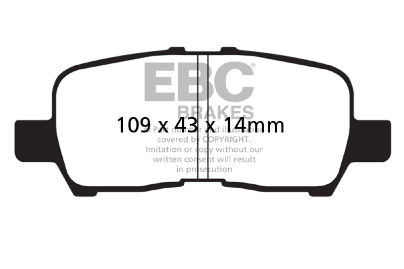 EBC 05-09 Buick Allure (Canada) 3.6 Ultimax2 Rear Brake Pads thumbnail 3